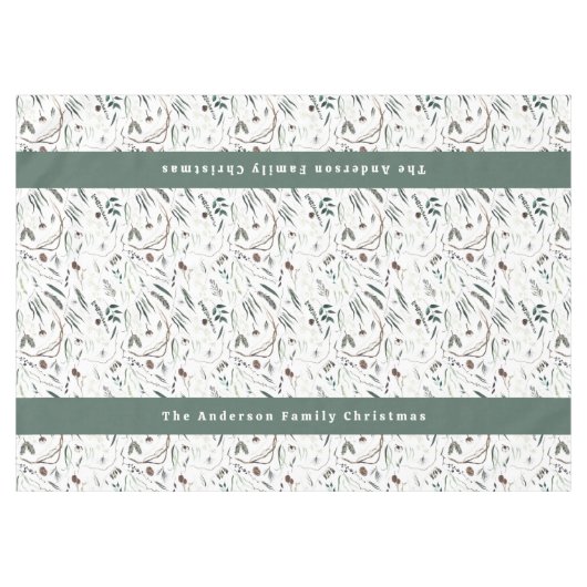 Nappe Moderne et élégant aquarelle feuillage accueil (Devant (Horizontal))