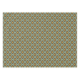 Nappe Moderne jaune bleu d'ikat tribal moderne