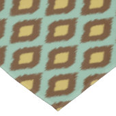Nappe Moderne jaune bleu d'ikat tribal moderne (Angle)