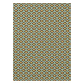 Nappe Moderne jaune bleu d'ikat tribal moderne (Devant)