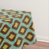 Nappe Moderne jaune bleu d'ikat tribal moderne (In Situ)