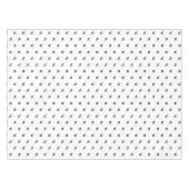 Nappe Moderne noir blanc personnalisé monogramme initial (Devant (Horizontal))