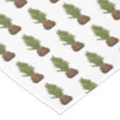 Nappe Moderne Russe Aquarelle Noël Arbre de Noël (Angle)