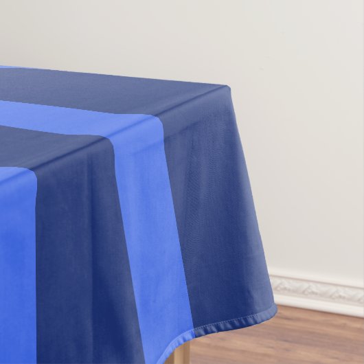 Nappe Moderne Simple à deux tons bande géométrique bleu (In Situ)