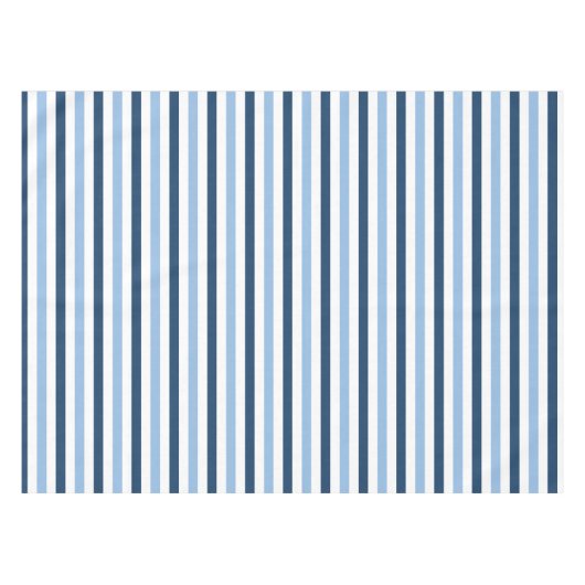 Nappe Moderne simple deux tons bleu et blanc rayé (Devant (Horizontal))