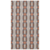 Nappe Moderne Taupe Denim et Rouille (Devant)