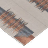 Nappe Moderne Taupe Denim et Rouille (Angle)