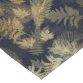 Nappe Moderne Tropical Gold Foliage Motif bleu (Angle)