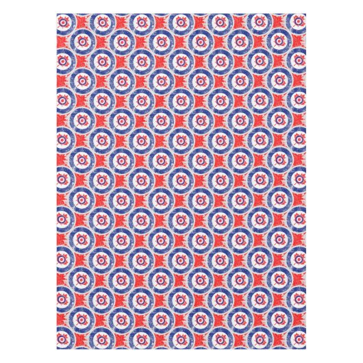 Nappe Modes cible Mod feuille d'érable Grunge cible Roun (Devant)