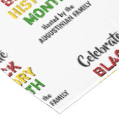 Nappe MOIS D'HISTOIRE NOIRE Personnalisé (Angle)