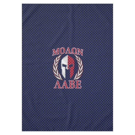Nappe Molon Labe Spartan Warrior Carbon Fiber Chrome (Devant)