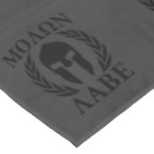 Nappe Molon Labe Warriors Laurels sur le carbone noir (Angle)