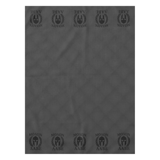 Nappe Molon Labe Warriors Laurels sur le carbone noir (Devant)