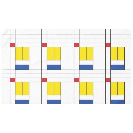 Nappe Mondrian II Minimum De Stijl Modern Art Design (Devant (Horizontal))