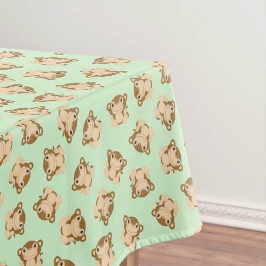 Nappe Monkey Anniversaire Vert (In Situ)