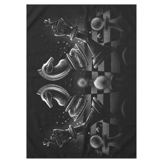 Nappe Monochrom d'échecs dramatique (Devant)