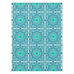 Nappe Monogram Azulejo Céramique Style Ornement Vintage
