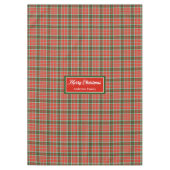 Nappe Monogram Plaid Tablecloth Red Green Christmas Chic (Devant)