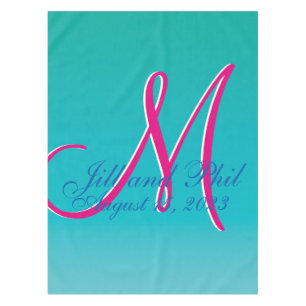 Nappe Monogramme 3D Turquoise
