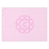 Nappe Monogramme cool, Style de logo de hanche | Rose & (Devant (Horizontal))