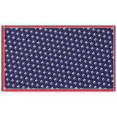 Nappe Monogramme Crabe rouge blanc Côte marine (Devant (Horizontal))