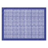 Nappe Monogramme de la frontière de la marine classique  (Devant (Horizontal))