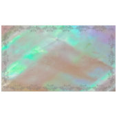 Nappe Monogramme Elegant Mère de Pearl Green LRG Mariage (Devant (Horizontal))