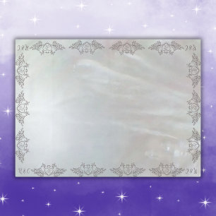 Nappe Monogramme Élégante Mère de Perle Lilac SM. Mariag