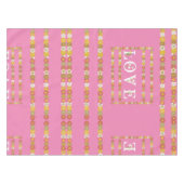 Nappe Monogramme Fleur de Daisy Amour Rose (Devant (Horizontal))