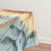 Nappe Monogramme Fleurs de chute et fleurs de soleil aqu (In Situ)