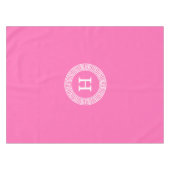 Nappe Monogramme initial du cadre de ligne clé grecque r (Devant (Horizontal))