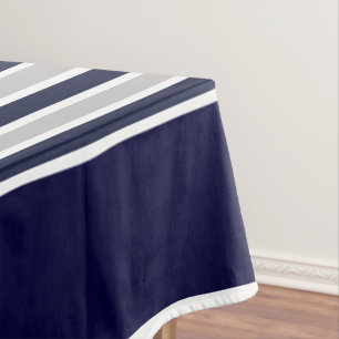 Nappe Monogramme Marine Bleu Crabe Blanc Nautique