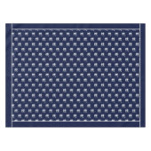 Nappe Monogramme Marine Bleu Crabe Blanc Nautique (Devant (Horizontal))