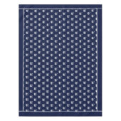 Nappe Monogramme Marine Bleu Crabe Blanc Nautique (Devant)