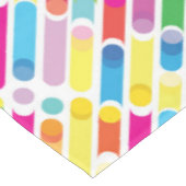 Nappe Monogramme motif lignes diagonales arc-en-ciel Pop (Angle)