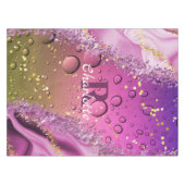 Nappe Monogramme Ombre violet, or et blanc | Océan (Devant (Horizontal))