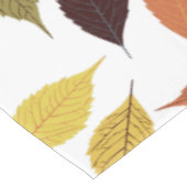 Nappe Monogramme personnalisé Motif de feuilles automnal (Angle)