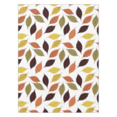 Nappe Monogramme personnalisé Motif de feuilles automnal (Devant)