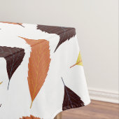 Nappe Monogramme personnalisé Motif de feuilles automnal (In Situ)