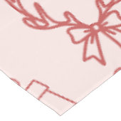 Nappe monogramme rose lunatique (Angle)