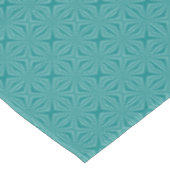 Nappe Monogramme Rouge Fractal Sarcelle Cercle Blanc (Angle)