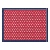 Nappe Monogramme Rouge Marine Bleu Crabe Blanc Tabulatio (Devant (Horizontal))