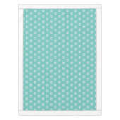 Nappe Monogramme Turquoise Bleu Crabe Blanc Nautique (Devant)