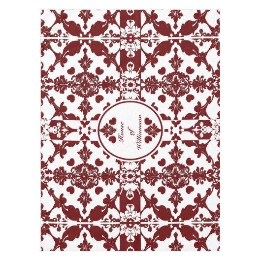 Nappe Monogramme vintage Damas (Devant)