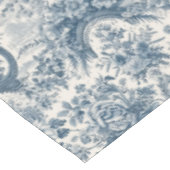 Nappe monogramme vintage fleuri Blue toile de jouy (Angle)