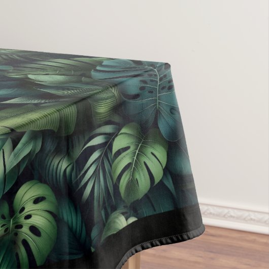 Nappe Monstera Tropical Botanique Jungle Vert (In Situ)