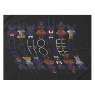 Nappe Monstres d'Halloween éffrayant Stick Horreur