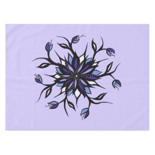 Nappe Monstres Et Dents De Mandala Floral Gothique