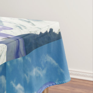 Nappe Montagne enneigée Licorne Vallée glacée Étalée