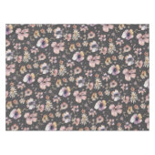 Nappe Moody Boho Watercolor Blush Wildflowers Pattern  (Devant (Horizontal))